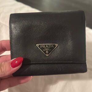 Prada saffiano black Wallet